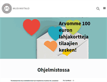 Tablet Screenshot of musiikkitalo.fi